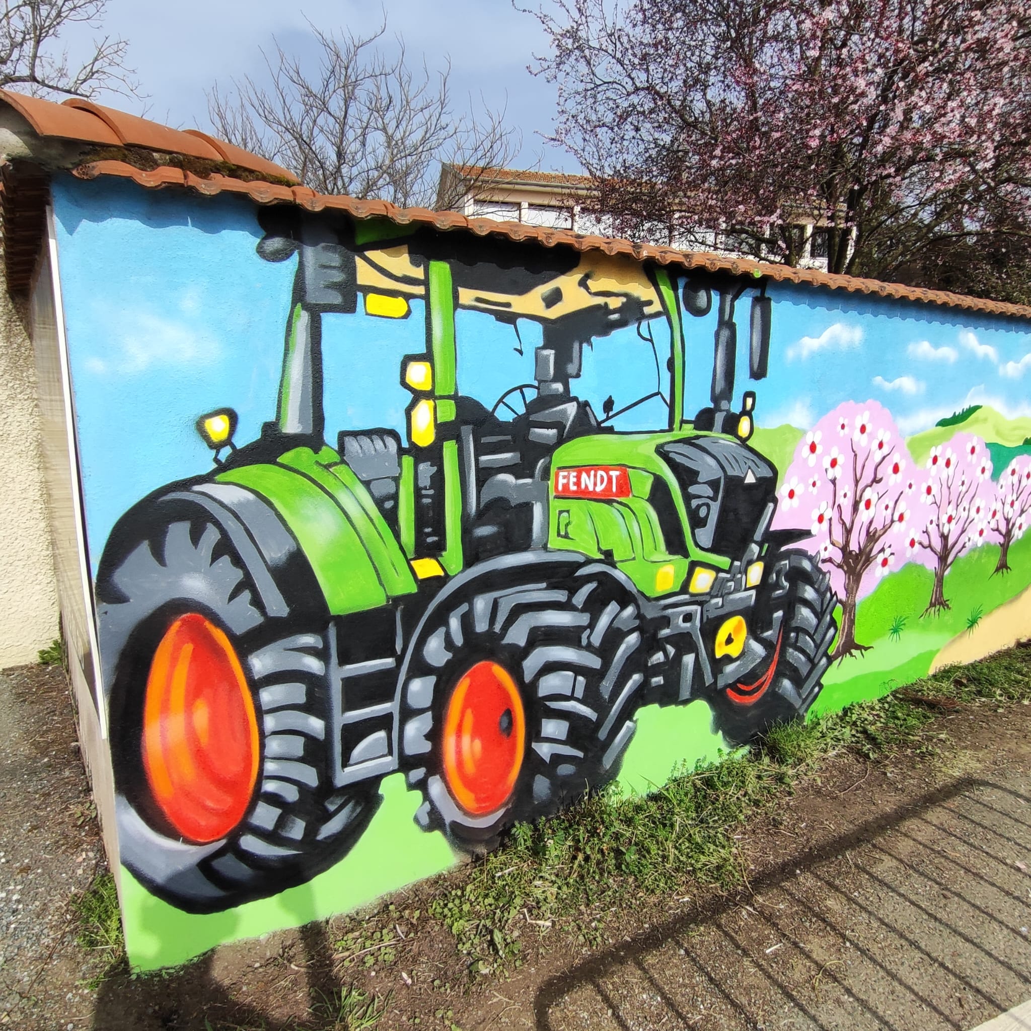 Fresque murale adaptée à un lieu de vie